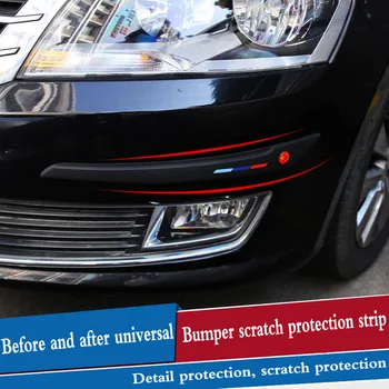 

Car Bumper Protector Car Anti-collision Strip Decorative Strips Car Styling For Skoda octavia fabia yeti rapia superb a