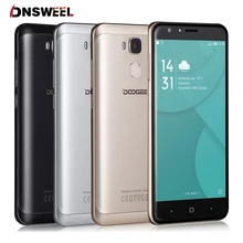 Origine Doogee Y6 5.5 Pouce Smartphone Android 6.0 MT6750 Octa Core Mobile Téléphone 2 GB RAM 16 GB ROM D’empreintes Digitales 4G LTE Téléphone portable