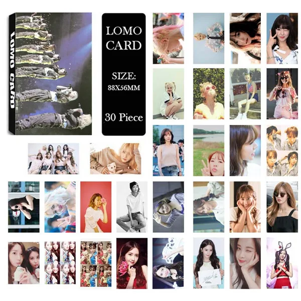 LOMO Card KPOP BIGBANG/EXO/BLACKPINK/GOT7/IKON/RED VELVET/SJ/NCT127/IZONE/TXT/TWICE/MONSTAX/Album Small Cards Photo Photocard - Цвет: Girls Generation