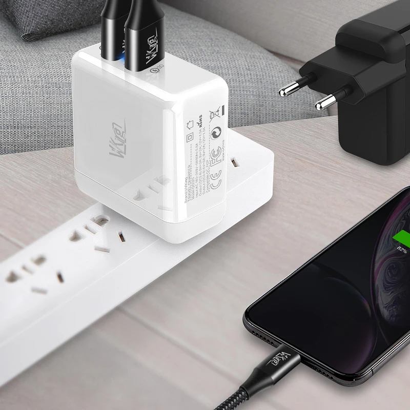 VVKing USB быстрое зарядное устройство 36 Вт двойной Quick Charge 3,0 для iPhone samsung Galaxy Xiaomi huawei LG QC3.0 зарядка EU/US зарядное устройство для телефона