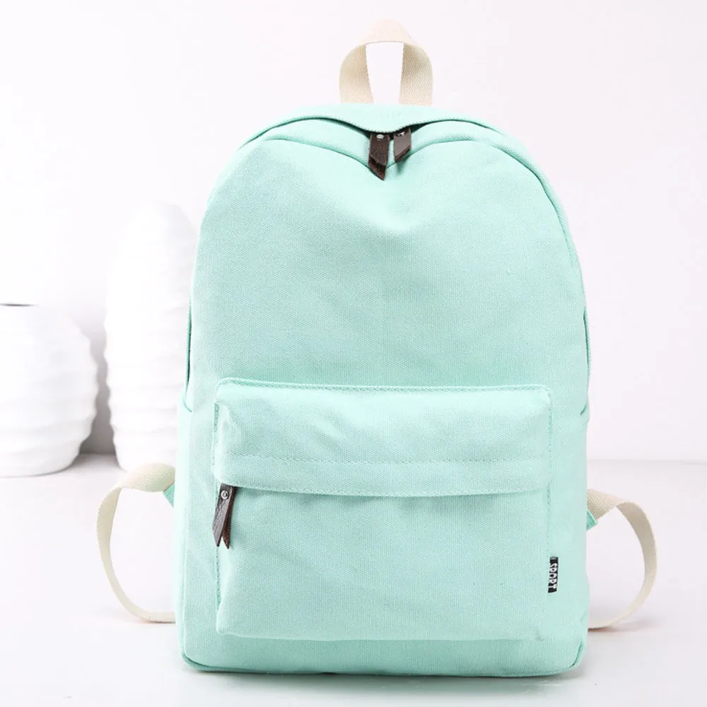 Women Girls Canvas Preppy Shoulder Book bags School Travel Backpack Bag