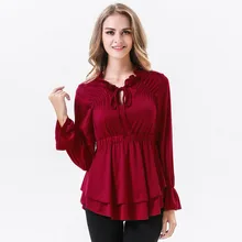 Корейский полный v-образным вырезом Tumblr весна шаблон костюм сплошной цвет длинный рукав V Свинцовый лист лотоса юбка T bity Jr2105