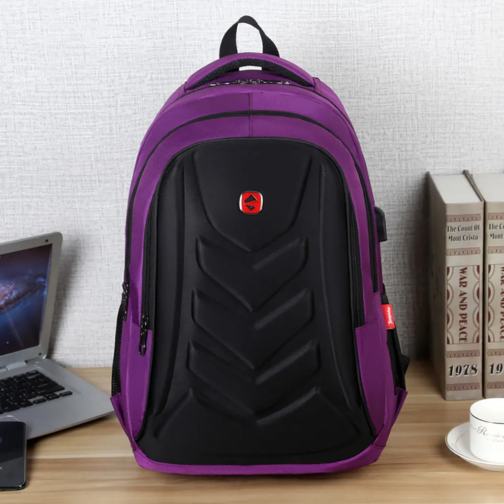 Fashion man laptop backpack Men's New Business Backpack Computer Bag Travel Backpack Clamshell Multifunctional#EX