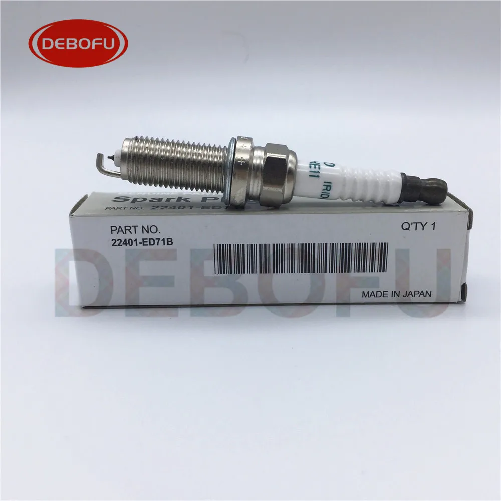 

4pcs/lot LZKAR6AP-11 22401-ED815 Iridium Spark Plug For Nissan Micra March Note Tiida X-Trail Cube 22401 ED815 LZKAR6AP 11