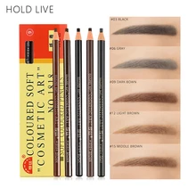 12 шт./партия водонепроницаемый карандаш для бровей стойкий не цветущий карандаш для подводки бровей ручка инструмент для макияжа 5 цветов Дополнительный набор