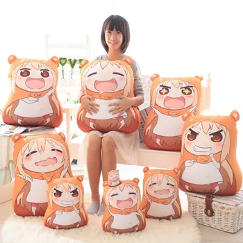 

2016 New Sankaku Head Himouto Umaru Chan Umaru Doma Cosplay MARMOT Short Velvet Puppets And Humanoid Doll Free Shipping