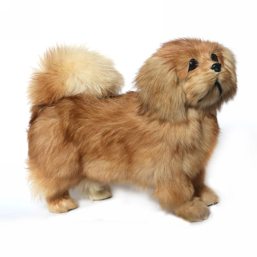 stuffed pekingese dog