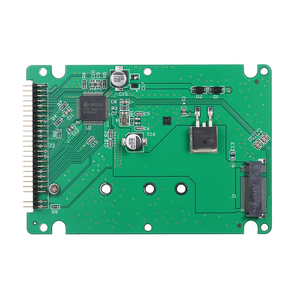 M.2 NGFF SATA SSD до 2 5 IDE 44pin конвертер адаптер с Чехол (белый) адаптер|Платы расширения| |