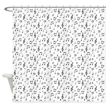 

musical Shower Curtain Decorative Fabric Shower Curtain Set Non-slip Bath Mat Set for Doormat Outdoor