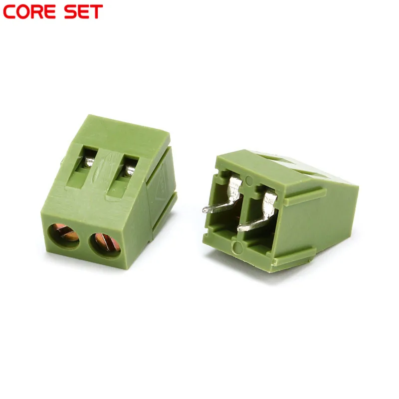 10PCS KF128 2P 2PIN Plug in Screw Through Hole Terminal Block Connector