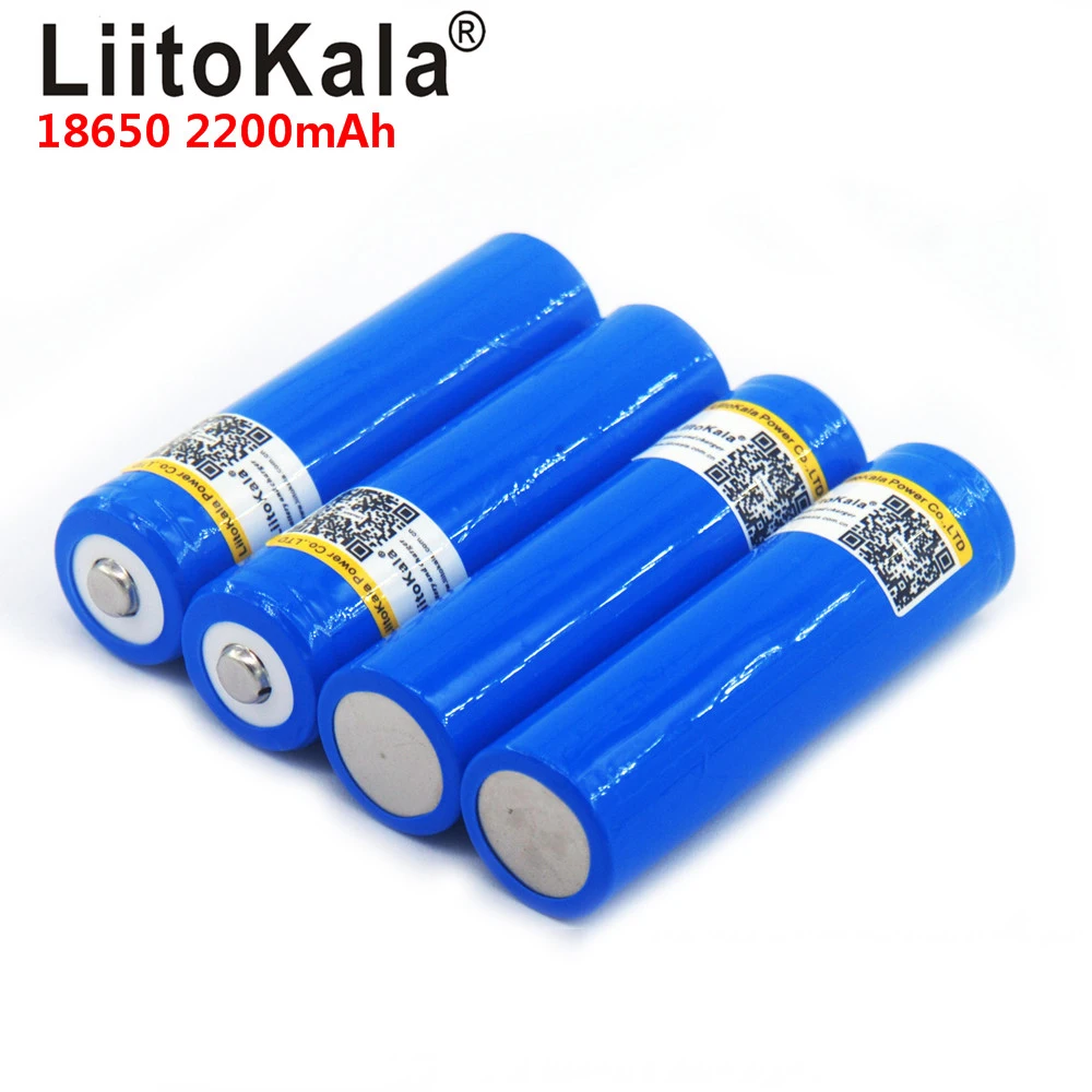 Перезаряжаемая литиевая батарея LiitoKala 18650 3 7 в мА батареи для вспышки