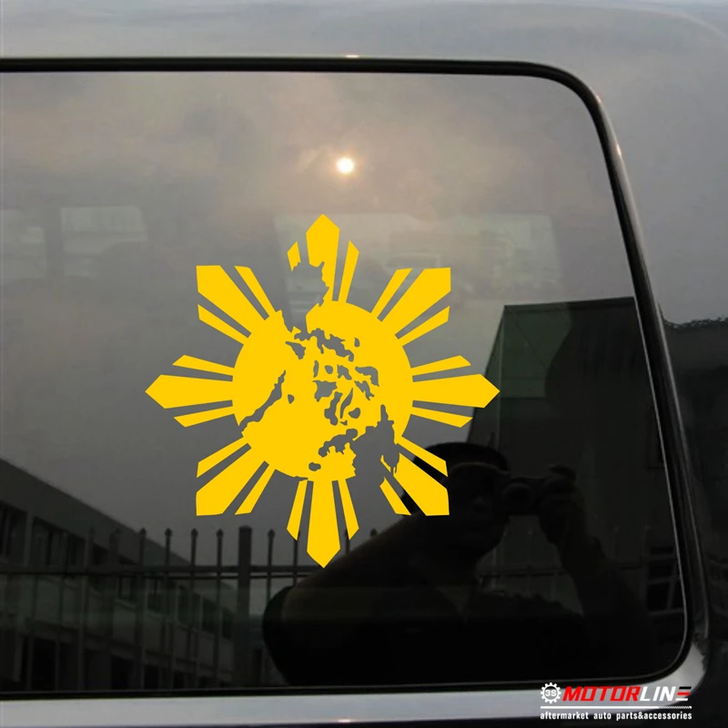 

Map Flag Sun of Philippines Decal Sticker Car Vinyl pick size color no bkgrd