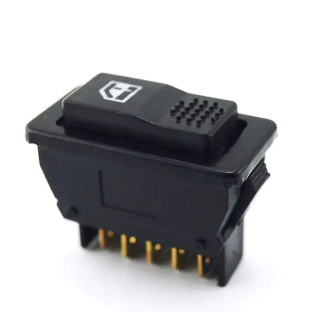 

1Pc 12V 24V 5 pin Car Power Window Single Switch With Light Illumination Indicator Single Button Auto Universal