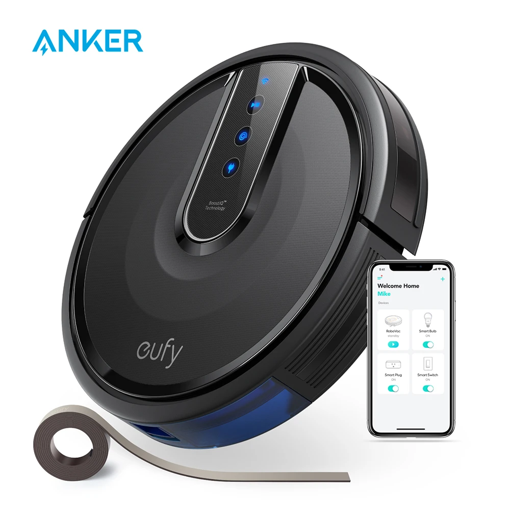 

eufy BoostIQ RoboVac 35C,1500Pa,Super-Thin,Quiet,Wi-Fi,Touch-Control Panel,Self-Charging Robot Vacuum,for Hard Floors & Carpets