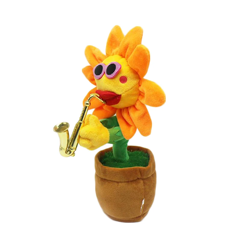 Enchanting Flower Plush Toys 60 Songs Saxophone Music Beautiful Funny