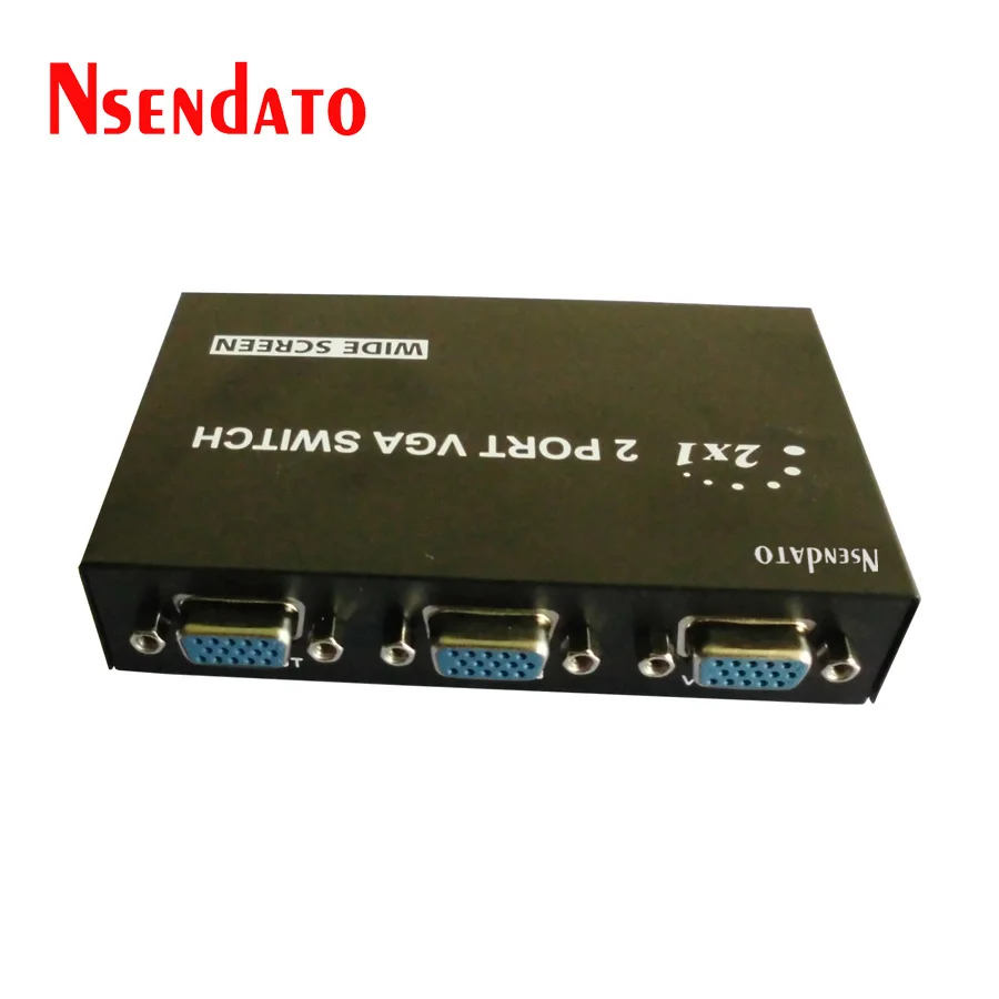 

2 in 1 out 15 Pin vga switch 2 port kvm vga switch Audio splitter Box For computer LCD Display minitor VGA Video Switcher