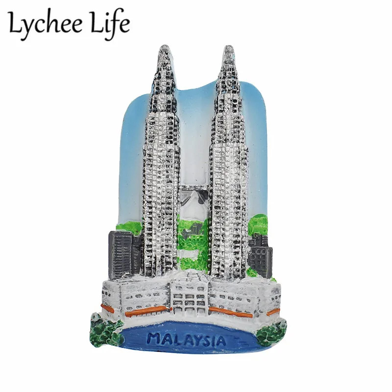

Lychee Life Malaysia Fridge Magnet Friend Travel Souvenir Resin Refrigerator Magnetic Sticker Kitchen Home Decorative Stickers