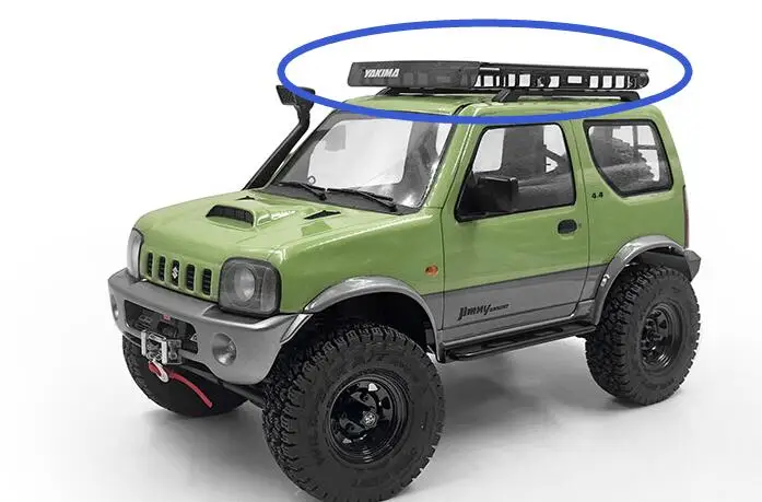 Металлический багажник на крышу багажа w/наклейки для MST JIMNY CMX, CFX 1/10 Масштаб Гусеничный грузовик SUZUKI J3 4WD внедорожный автомобиль