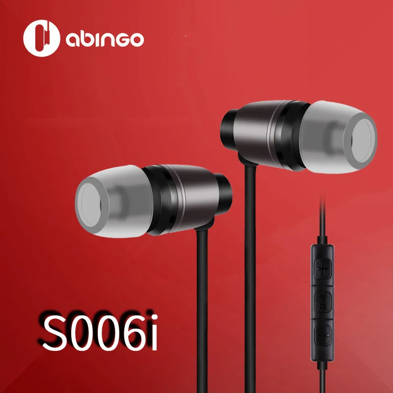 Наушники abingo S006i стерео мини наушники вкладыши Hi Fi металлическая гарнитура для