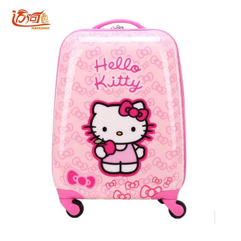 2018 18 19 дюймов рисунок Hello Kitty чемодан Водонепроницаемый Abs прокатки Чемодан Rolling