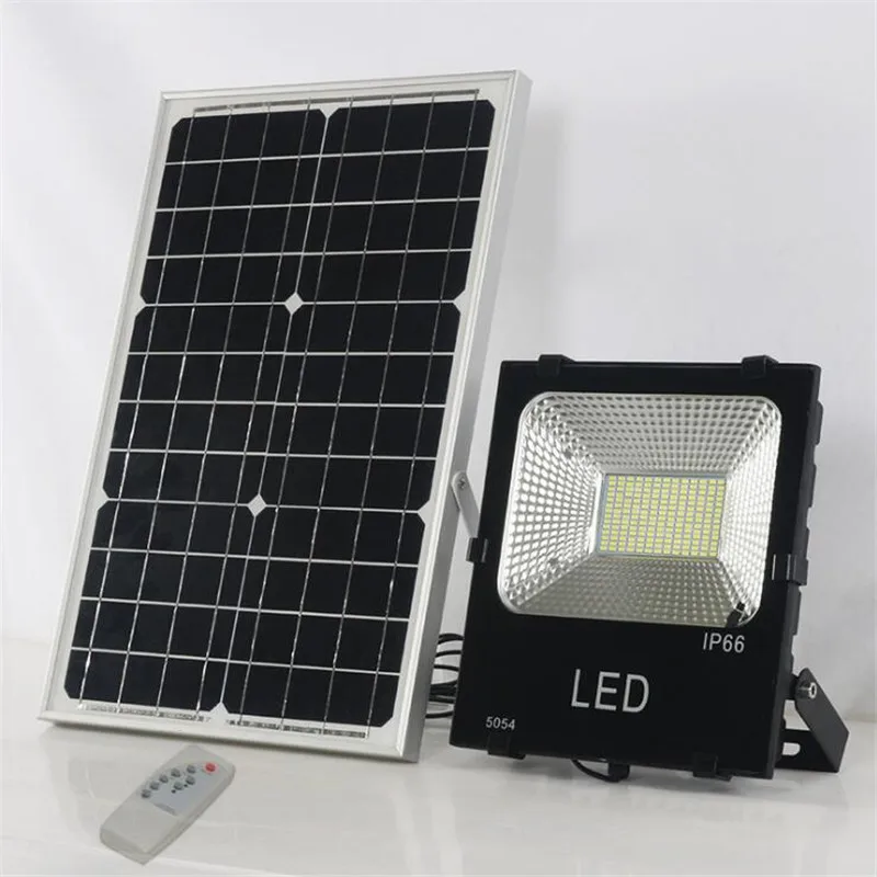 200 W LED solar schijnwerper met Afstandsbediening Outdoor Waterdichte IP66 voor Tuin Gazon Landschap straat lamp