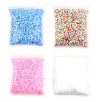 

1 Pack DIY Snow Mud Particles Accessories Slime Balls Small Tiny Foam Beads For Floam Filler For DIY Supplies 2-4mm Funny Toys