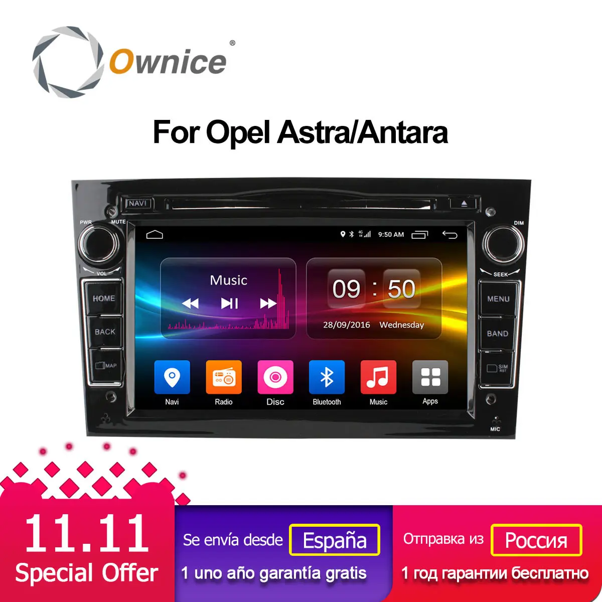 Ownice C500 Octa Core Android 6 0 Car DVD Player For Opel Astra H Vectra Corsa