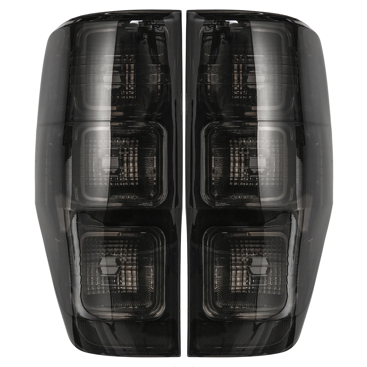Smoked Edition Car Rear Left/Right Tail Light Rear Lamp Case for Ford