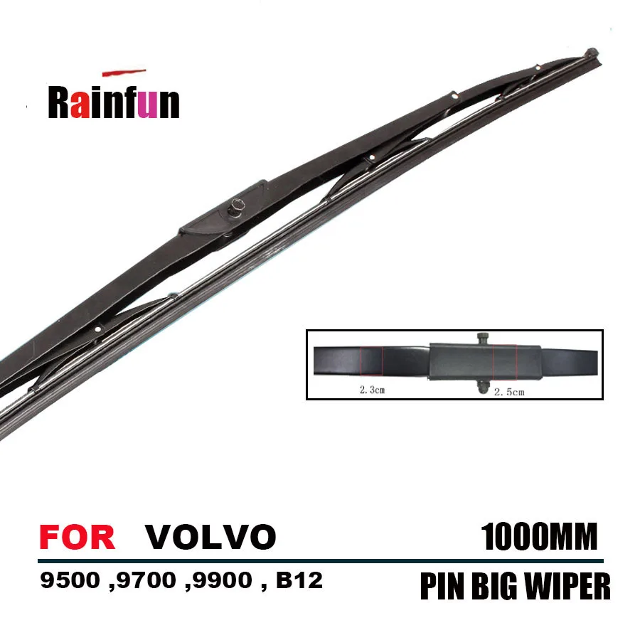 Щетка стеклоочистителя RAINFUN длиной 1000 мм для VOLVO, 9500, 9700, 9900, B12 CITY, PIN TYPE