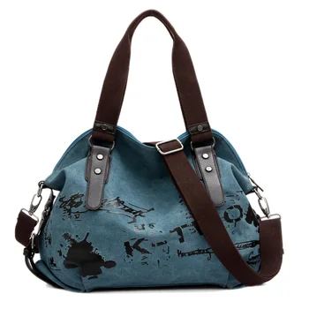 

2017 New Fashion Ladies Canvas Shoulder Bag Female Messenger Bag Women Handbag