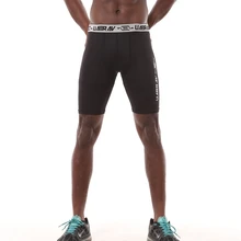 Мужские компрессионные трико для фитнеса, тренировочные брюки, высокие эластичные штаны, спортивные штаны для спортзала, бега на открытом воздухе, спортивные шорты