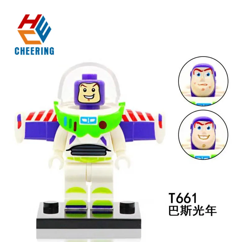 

Single Sale Cartoon Buzz Lightyear Rabbit Unicorn Building Blocks Bricks Model Figures Best Gift For Children T661
