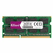 Kllisre DDR3L DDR3 4 ГБ 8 ГБ 1333 МГц 1600 SO-DIMM 1,35 V 1,5 V ОЗУ для ноутбука 204Pin ноутбук карта оперативной памяти