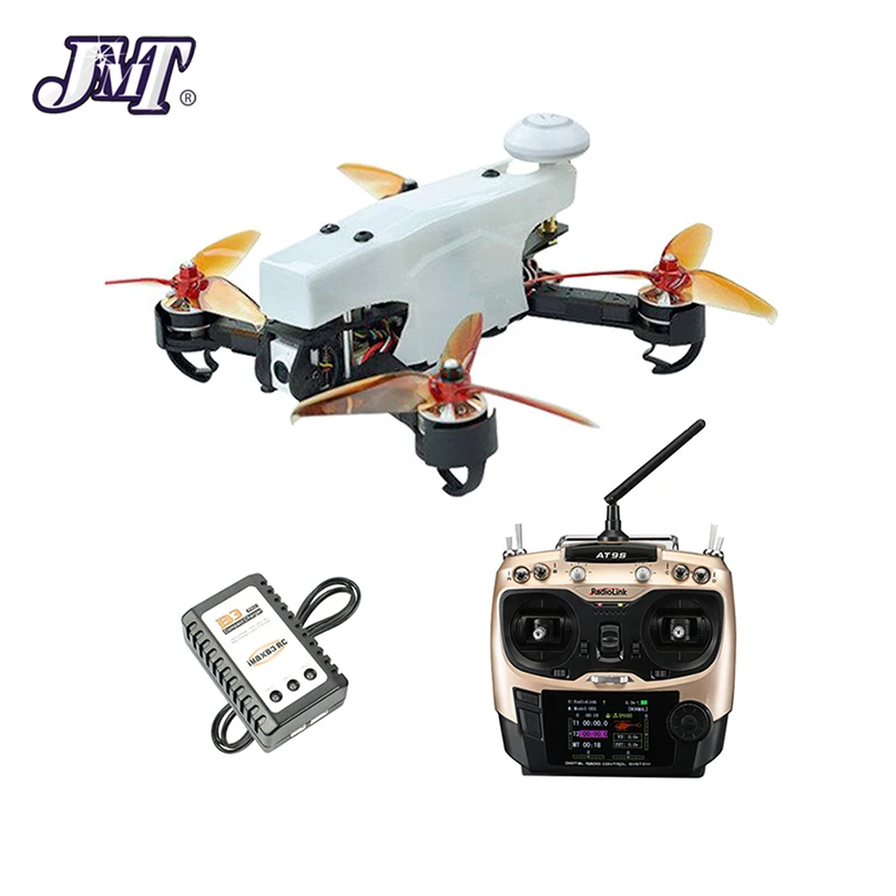 Квадрокоптер JMT 210 FPV для гонок RTF с радиолинком AT9S TX RX 100 км/ч высокая скорость 5 8G DVR
