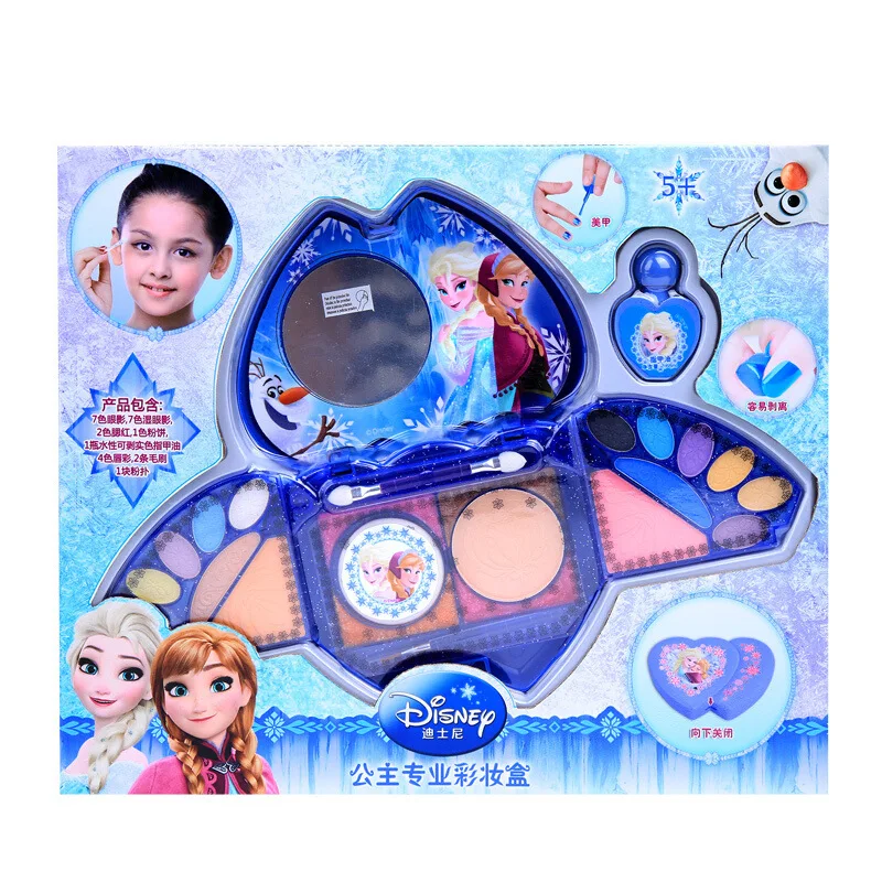 Disney pretend play Children's Cosmetics Princess Makeup Eyeshadow