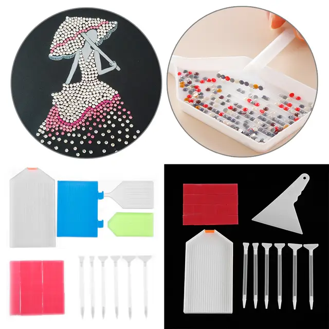 Plastic Tray Corrector Embroidery Point Drill Pen 5D Diamond Painting Kits