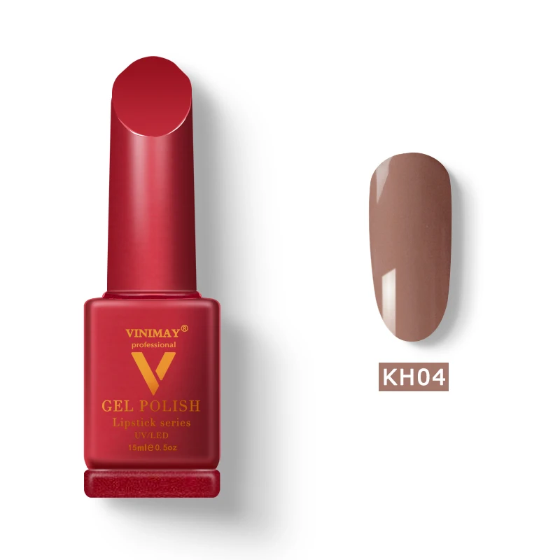KH04 VINIMAY бренд красный Гель-лак для ногтей vernis полуперманентный УФ-гель для ногтей лак-праймер впитывающийся Гель-лак для ногтей Полировочный Гель для маникюра - Цвет: KH04