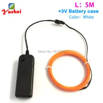 

New type Wedding decorative 5Meters 1.3mm glowing Cosplay props EL wire Cold light birthday party decorations kids