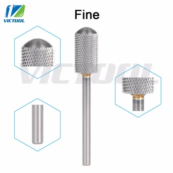 

Tungsten Steel Nail Bits Fine Grit Smooth Round Top For Electric Manicure Pedicure Machine Grinder Nail Drill File 08
