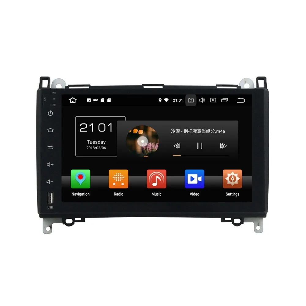 Perfect Android 8.0 Octa Core 9" Car Multimedia DVD GPS 4GB ROM for Mercedes Benz A B Class W245 W169 Viano Vito Sprinter B160 B200 0