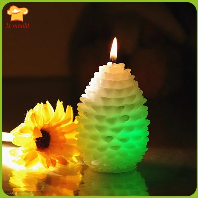

Christmas 3D pinecone candle silicone mould handmade soap mold cake decoration moldS
