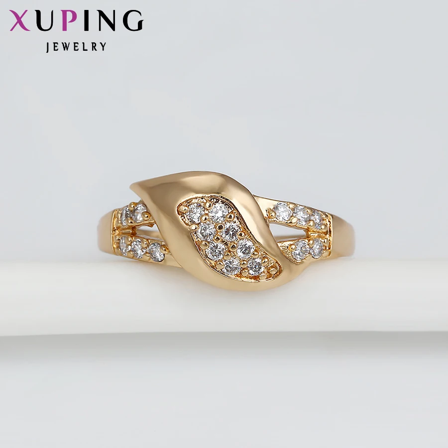 Xuping модное кольцо Горячая Распродажа роскошное известное Брендовое Новое Женское позолоченное кольцо украшения в подарок на год 13017