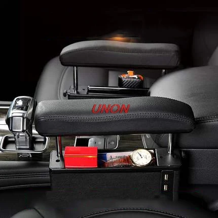 Кожаный подлокотник для Mitsubishi Colt центральный с держателем чашки Outlander ASX