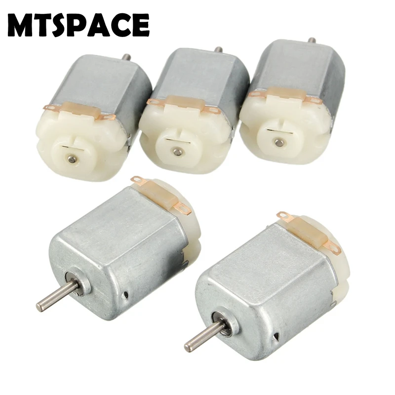 

MTSPACE High Quality 5pcs/Set DC 3V Mini Motor for DIY Remote Control Toy Car Robot 18000rmp/Minute 20x15x25mm