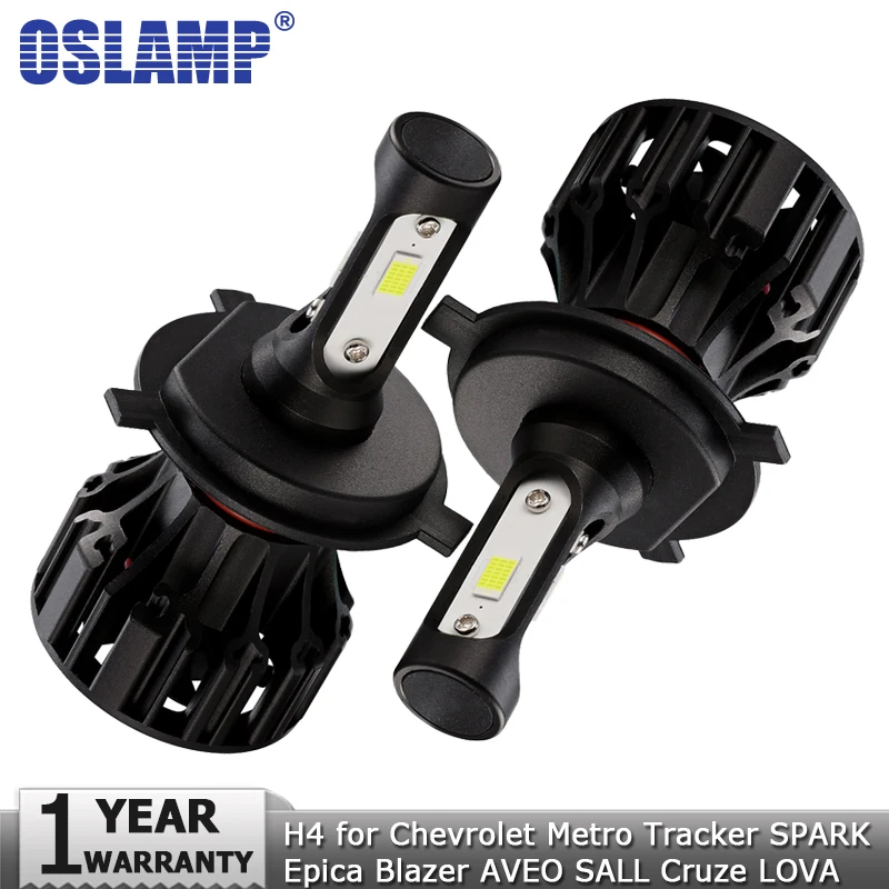 

Oslamp H4 LED Car Headlight Bulb Hi lo 12v 8000lm Auto Headlamp for Chevrolet Metro Tracker SPARK Epica Blazer AVEO SALL Cruze