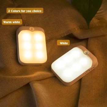 

Novelty lighting USB Rechargeable Infrared PIR Led Portable light lamp Soft Led Night Light for Hallway Pathway Stair lighting