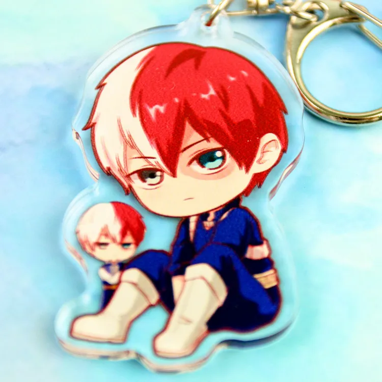 Японский аниме My Hero academic Midoriya Izuku Todoroki Shoto Косплей Kawaii акриловый брелок Подвеска