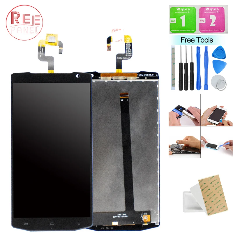 Tested Well K10000 Display For Oukitel LCD Touch Screen Digitizer Assembly Pro Glass Panel | Мобильные телефоны и