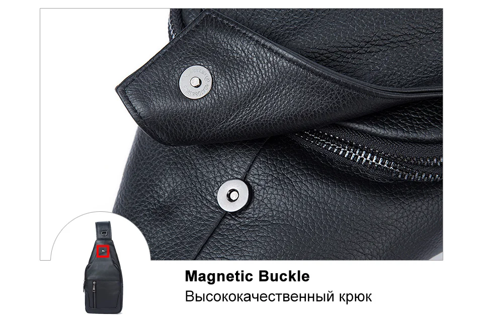 Cheap genuine leather men bag