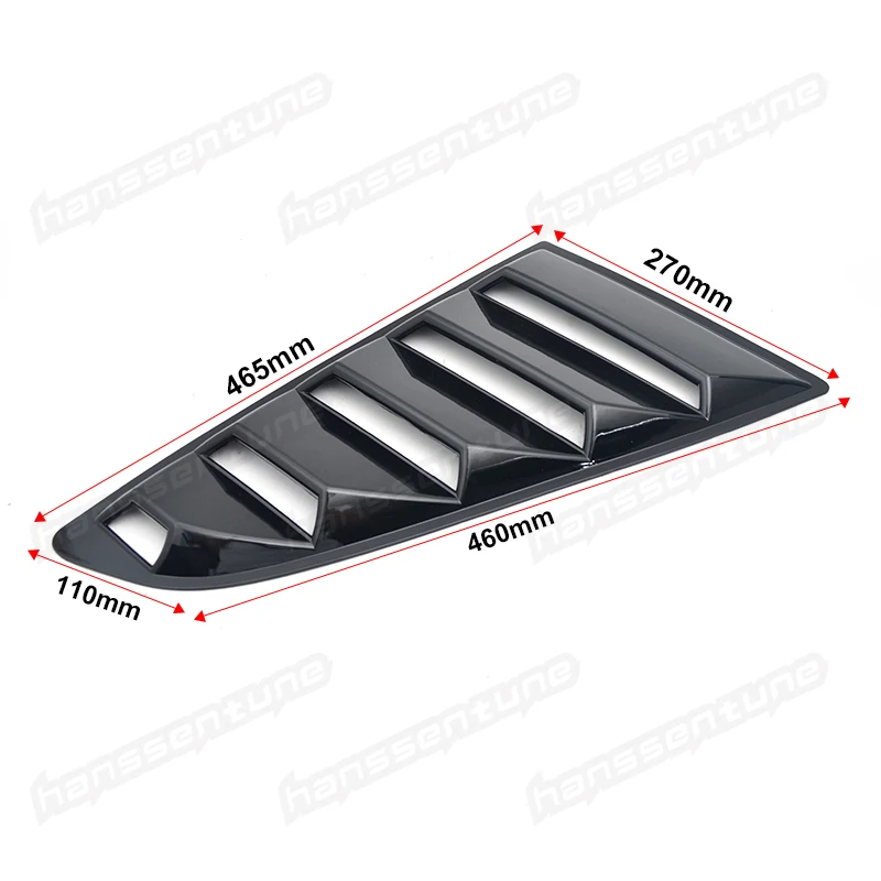 1 пара оригинального стиля боковые черные оконные жалюзи левая и правая сторона подходит для Mustang